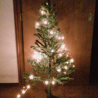 クリスマスツリー120cmとライト