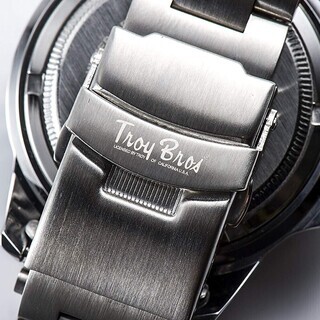 腕時計 Troy Bros 腕時計 三針 文字盤ブラック 【新品】