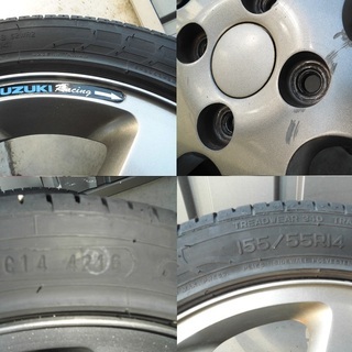 SUZUKI SPORT スズキスポーツ SUZUKI Racing タイヤ付アルミ4本セット 
