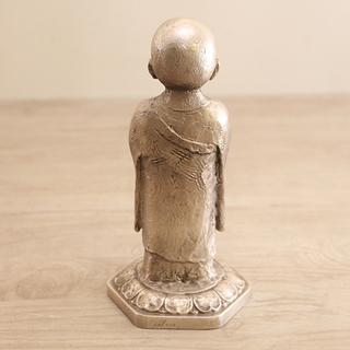 インペリアル・アートギャラリー 友沢正彦 作 純銀製 合掌地蔵菩薩 限定品 20/950 SV1000 人間国宝 香取正彦(11MR1885YGGsayx)