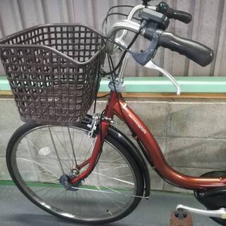 電動自転車 ヤマハ PASナチュラ 26インチ 後ろ子供乗せ適合 エンジ