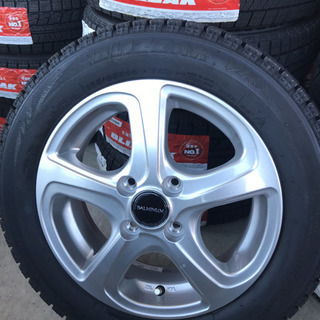 ブリヂストン　スタッドレスアルミホイール付き　２０１９年製造　ブリザックＶＲＸ　155/65Ｒ14　新品４本セット