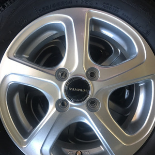 ブリヂストン　スタッドレスアルミホイール付き　２０１９年製造　ブリザックＶＲＸ　155/65Ｒ14　新品４本セット