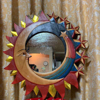 アジアン雑貨 鏡月と太陽