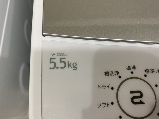 洗濯機 ハイアール Haier JW-C55BE 2018年製 5.5kg 中古品