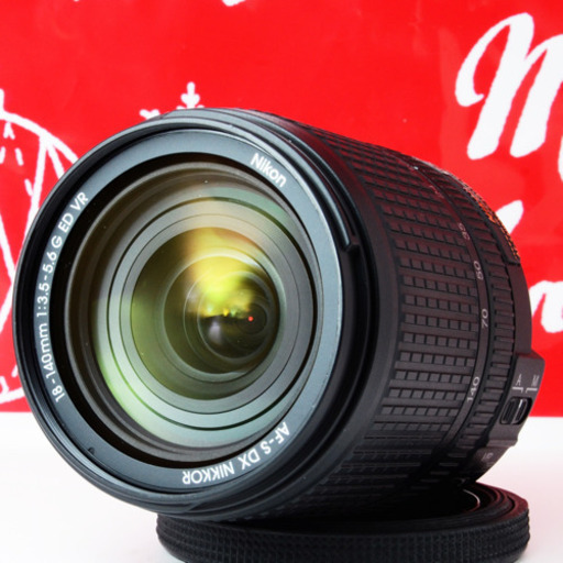○使用回数極少○手ぶれ補正○純正高倍率○ニコン 18-140mm VR ゆう