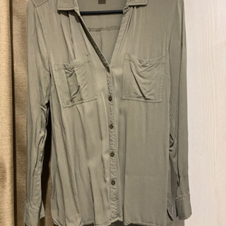 カーキシャツ　OLD NAVY M