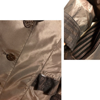 新品】ロングコート ジャケット 黒 チェック L M 茶 秋冬 9号 11号