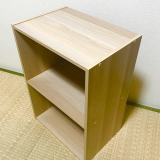 木目カラーボックス(2段)