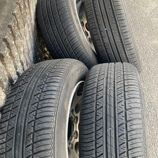 ハイエース　200系にて使用　三菱パジェロ純正ホイール　逆ゾリ