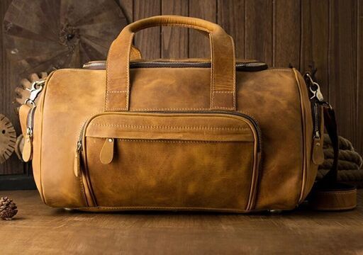 大容量 新品未使用◎牛革レザーボストンバッグ トートバッグ メンズハンドバッグ 実