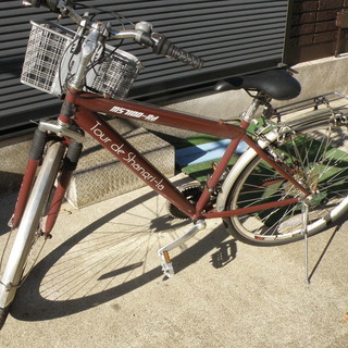 ロードバイク２７インチ　新古品　フロント３段、リア6段、18段　変速機シマノ製