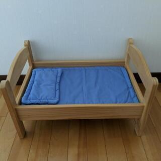 メルちゃん、ポポちゃん木製ベッド
