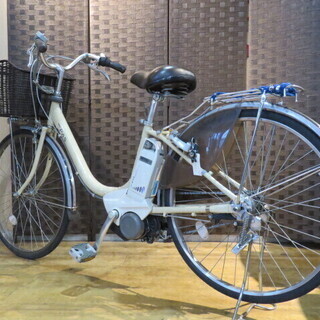 YAMAHA PAS LI-ION ヤマハ パス リチウムイオン 26インチ 内装3段 ベージュ 電動自転車 充電器付 楽々お買い物! 自転車 札幌発