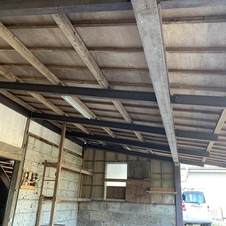 倉庫、納屋　鉄骨製外屋根骨組み　重量鉄骨製　高根沢町 倉庫、納屋 鉄骨製外屋根骨組み 重量鉄骨製 高根沢町 【公式通販】