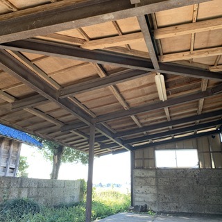 倉庫、納屋 鉄骨製外屋根骨組み 重量鉄骨製 高根沢町
