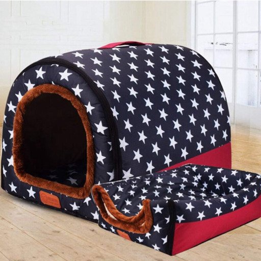 ドッグハウス ペットハウス 2way ドーム型 ベッド 犬 ペットベッド 星柄 スター Mikinco 塚本のその他の中古あげます 譲ります ジモティーで不用品の処分
