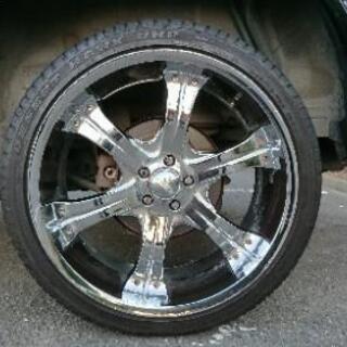 【売約済】BAZO 22インチ アルミホイール 265/35R22 バリ山 2016年製 ハリアー ヴェルファイア アルファード