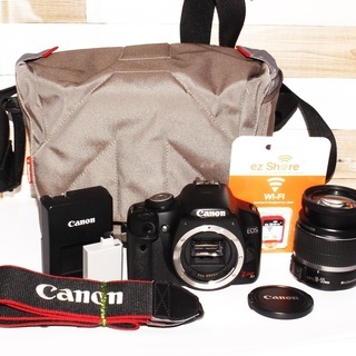 ★カメラバッグ＆スマホ転送★キヤノン kiss x3 手振れ補正レンズキット