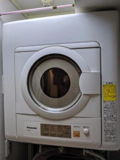 Panasonic衣類乾燥機６kg、2019年製　＋置き台