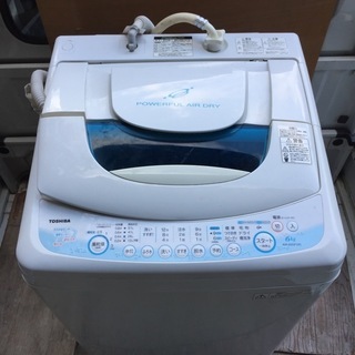 TOSHIBA 6.0kg ふろ水ポンプ付き 全自動洗濯機 ピュ...
