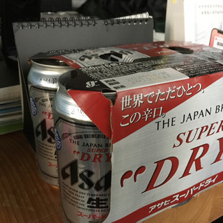 ビール   アサヒ  スーパードライ6本