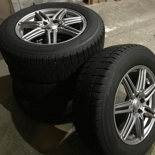 225/65R17 スタッドレスタイヤホイール4本セット　残り溝9部山　美品