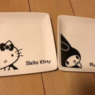 マイメロ＆キティーの小皿２枚セット【新品✴︎未使用品】