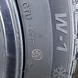 スタッドレス付き ブラック＆ポリッシュ アルミホイール 155/65R14 14 
