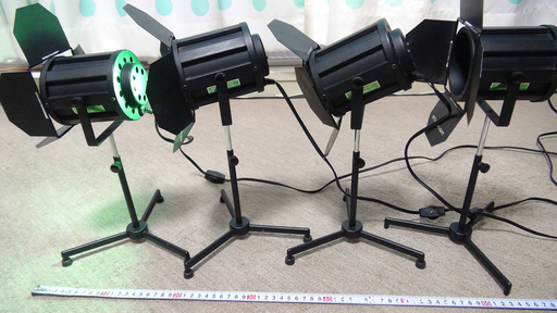 照明 インテリアライト シネマ ライト 映画撮影用風 クレオ Kr300 オオサカタロウ 堺筋本町の生活家電 その他 の中古あげます 譲ります ジモティーで不用品の処分