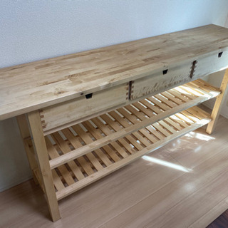 イケア ノルデンキッチンカウンターテーブルikea Norden Yuta 流山おおたかの森の収納家具 食器棚 キッチン 収納 の中古あげます 譲ります ジモティーで不用品の処分