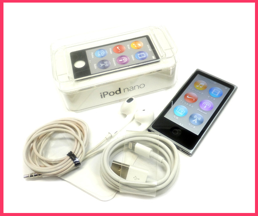 [K1116B] Apple 第7世代 iPod nano ME971J/A スペースグレイ　16GB 動作品