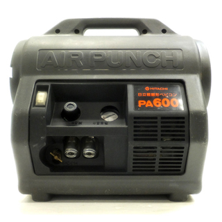 [K1116F] 美品 日立 ベビコン PA600 エアーコンプレッサー 軽搬形ベビコン エアーパンチ 100V 60Hz 動作品 エアー工具 大工道具
