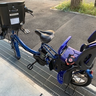 地域限定送料無料　パスバビー　子供乗せ　15,4AH　青系　神戸市　電動自転車 地域限定 ヤマハ パスバビー 三人乗り 新基準 20インチ 子供乗せ 青