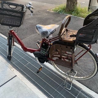地域限定 ヤマハ リトルモア 三人乗り 新基準 子供乗せ 赤 ギュット 