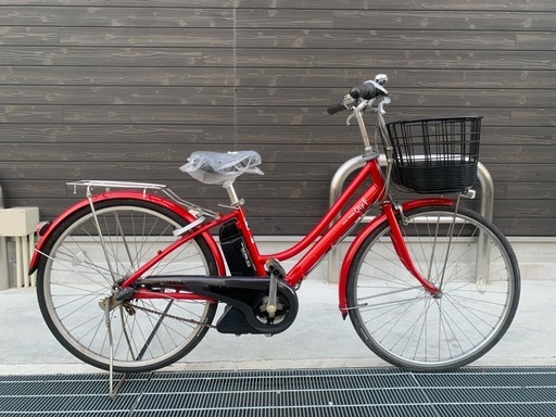 地域限定送料無料　ヤマハ　パス　シティ　26インチ　赤　アシスタ　ビビ　神戸市　電動自転車