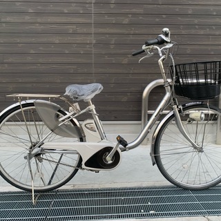 地域限定送料無料　パス　ナチュラ　8,9AH　シルバー系　神戸市　電動自転車 電動アシスト自転車 地域限定送料無料 パナソニック ビビ NX 新基準