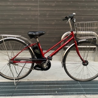 地域限定送料無料ビビシティ内装5段変速チタンシルバー神戸市電動自転車