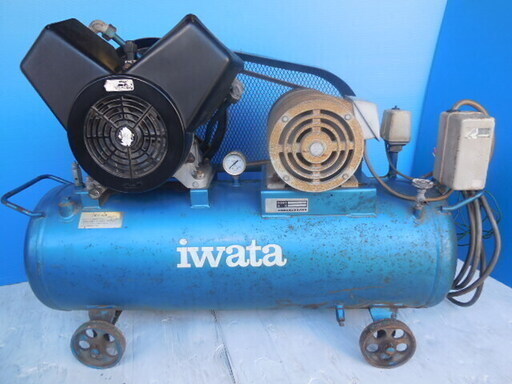 IWATA製　EF-332 SP－22F　エアーコンプレッサー　3相　200V 4KW　ジャンク品　半年前まで実働　即日お渡し可能