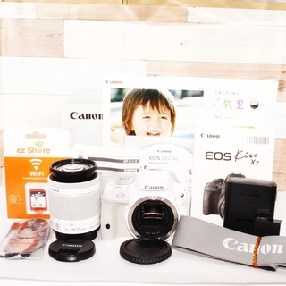 超望遠レンズセット❤︎スマホ転送❤︎女性に人気機種❤︎Canon Kiss X7❤︎ ❤スマホに転送❤Canon kiss X超望遠レンズ❤人気機種❤
