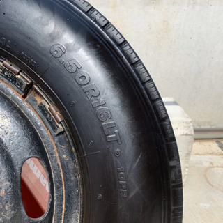 2t車 16年 6本セットバリ物夏タイヤ ホイール付ブリヂストンR205 6.50R16 10PR PCD203.2 5.50x16 ハブ径133mm 5H 