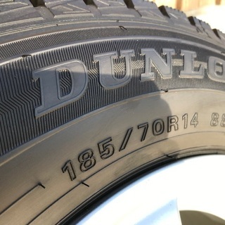 【溝深】スタッドレス＆ホイール4本セット★185/70/R14