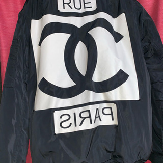 シャネル MA-1 アウター ブラック カーキー