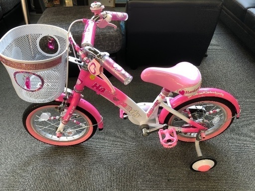 子供用自転車　ピンクで可愛い　保管状況屋内