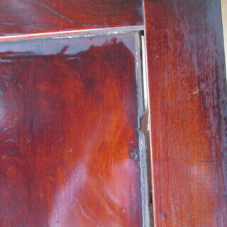 帯戸6枚セット　総欅　4枚（横107.5㎝×高さ175.7㎝）・2枚（横86.5㎝×高さ175.7㎝）