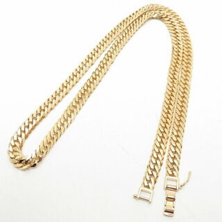 喜平 ネックレス 18金 6面ダブル 六面 K18ゴールド 51.7グラム 50cm