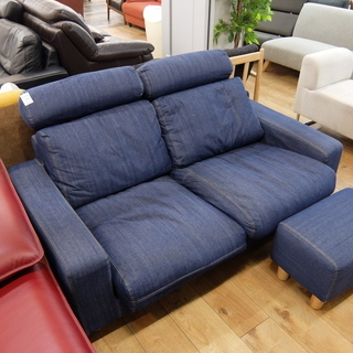 無印良品のデニムカバーのソファー