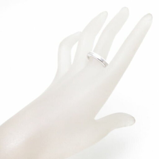 ティファニー ミルグレインエッジ リング ノーツバンド Pt950 プラチナ  