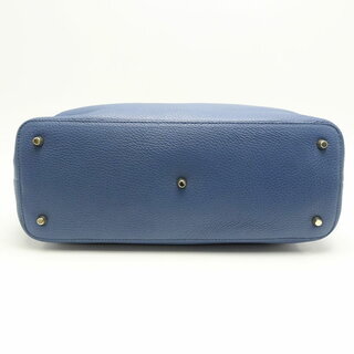 フルラ FURLA チェーントートバッグ レザー ブルー/055611【中古】【本物】 フルラ FURLA チェーントートバッグ レザー ブルー/055611【中古】【本物】