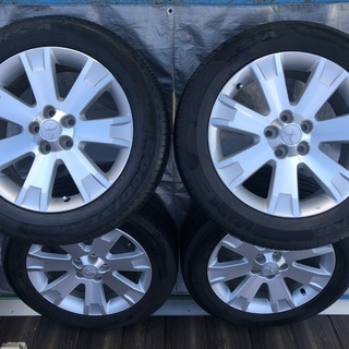 三菱　純正18インチホイール　５穴　ＰＣＤ114.3　+38　ＹＯＫＯＨＡＭＡ　ＧＯＯＤＹＥＡＲタイヤ　235/55Ｒ18　5.5～6分山 